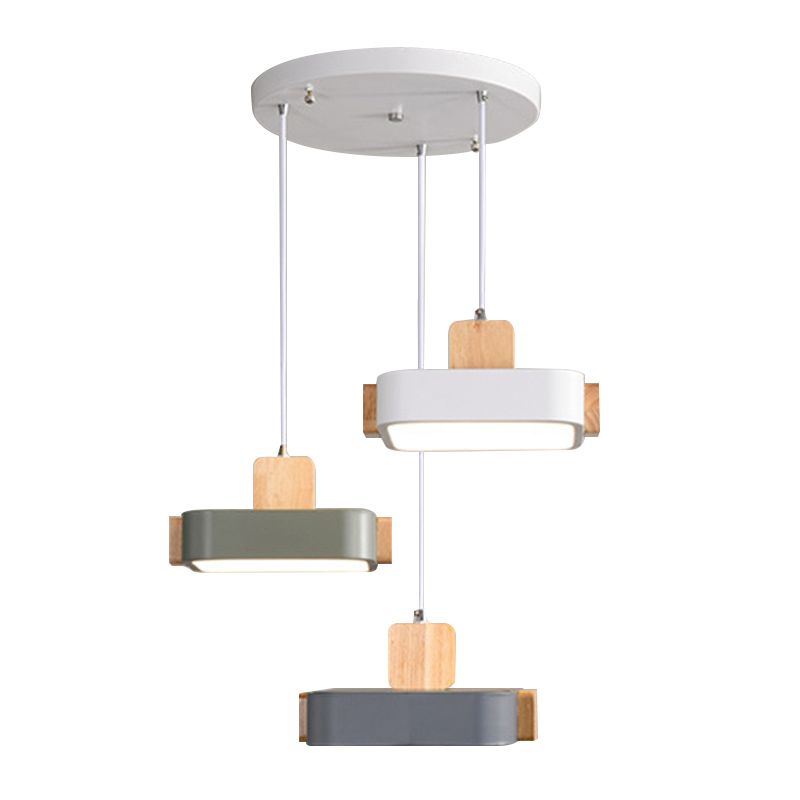 Nordic Brick Hanging Lamps Acrylic Hanging Pendant Lights for Bedroom