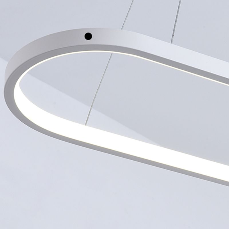 Araña de araña geométrica moderna lámpara de araña de metal de araña de metal