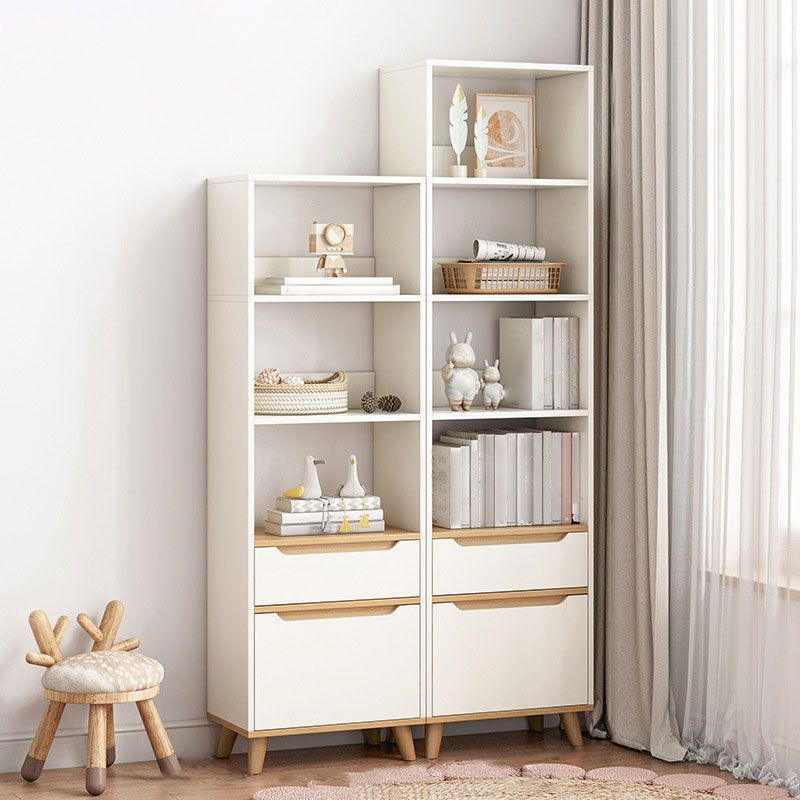 Contemporary Rectangle Standard Chest with Drawer Wood Cutouts
