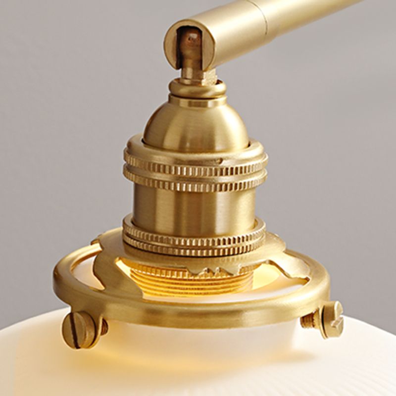 Nordic Style Wall Light Geometry Shape Wall Lamp with Ceramics Shade for Bedroom