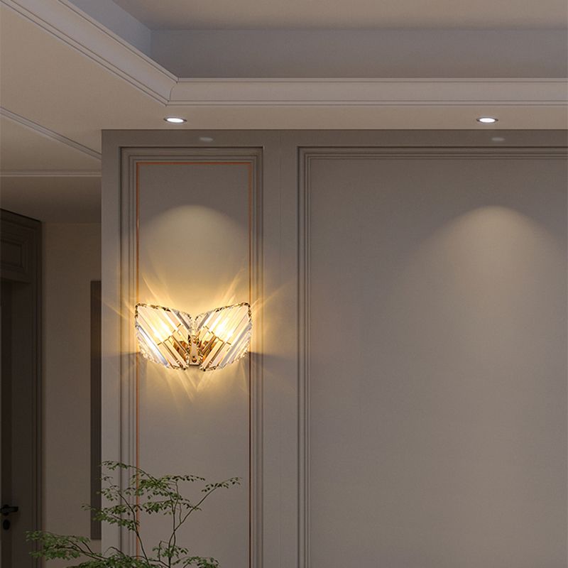 Contemporary Style Geometry Shape Wall Lights Crystal Wall Mount Lights