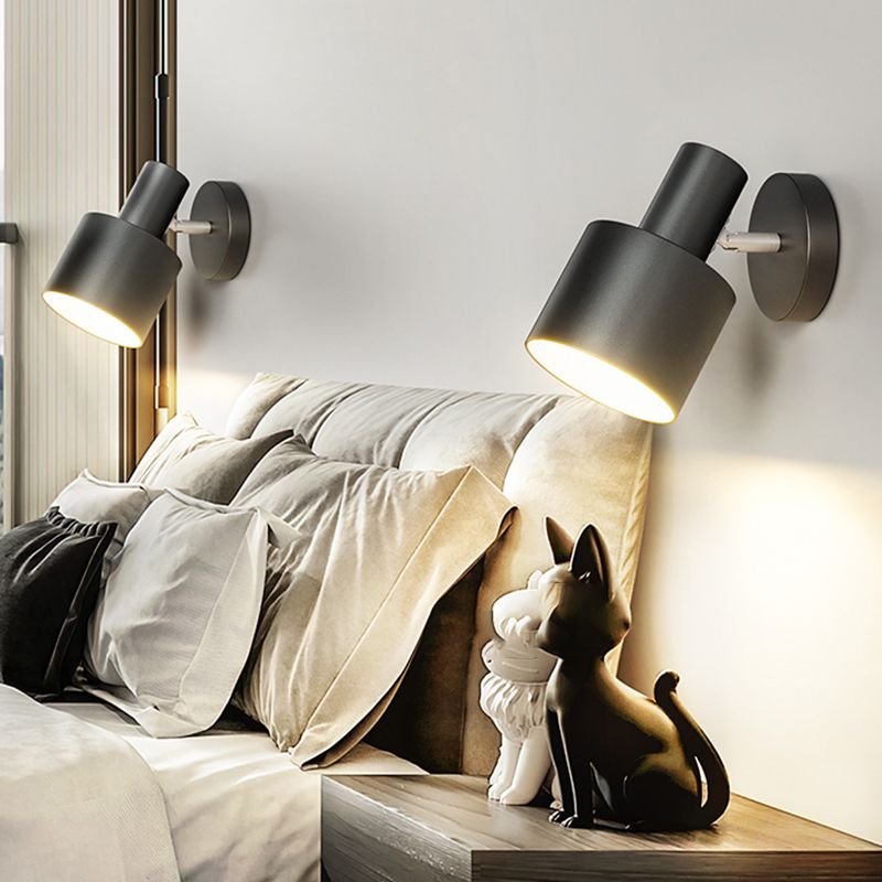 Polished Finish Single Modern Wall Mounted Sconce Metal LED Wall Light