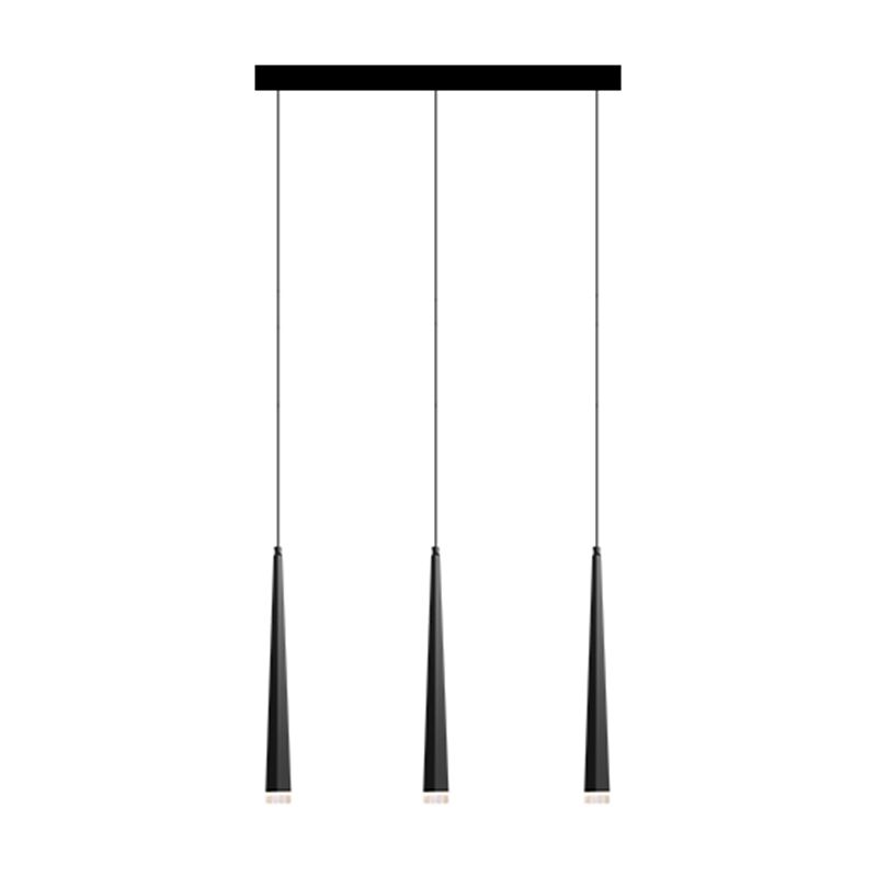 Geometry Shape Metal Hanging Lights Modern Style Hanging Light Fixtures in Black