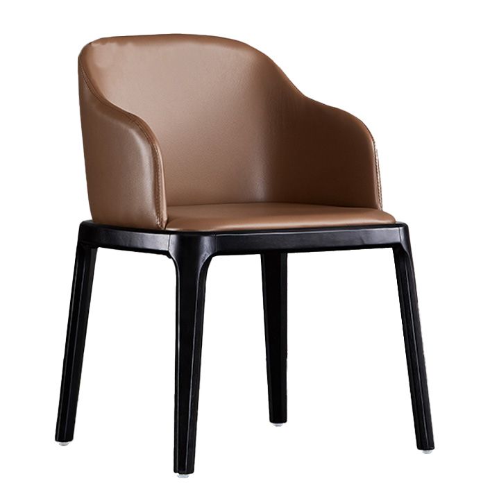 Industrial Indoor-Outdoor Dining Chair Parsons Chair with Upholstered