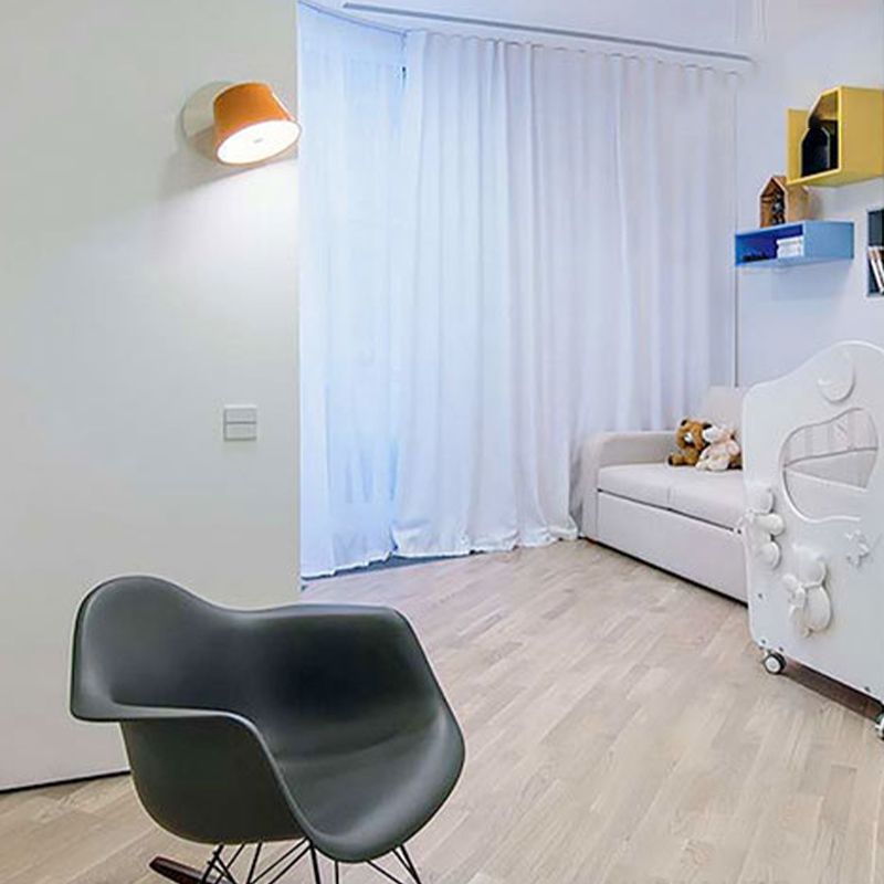 1 Light Geometric Wall Mounted Lamp Contemporary Metal Wall Lighting Idea