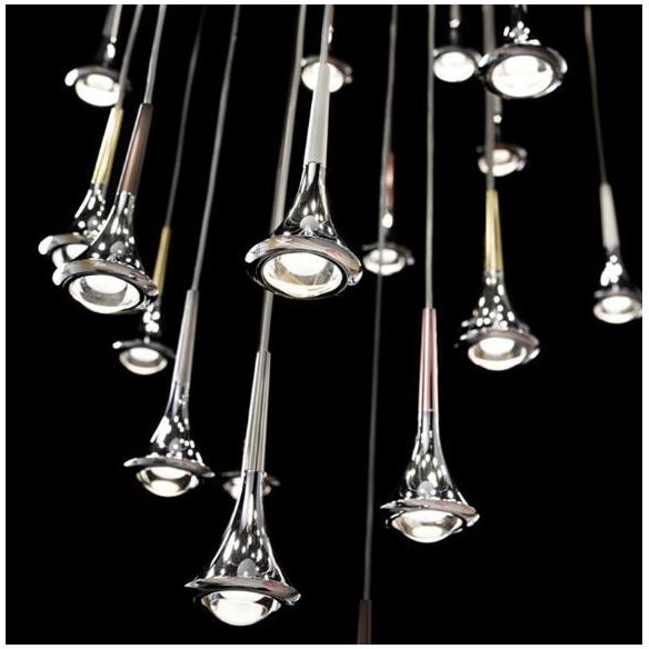 Raindrop LED Pendant Light Minimalist Aesthetic Acrylic Dining Room Suspension Lamp
