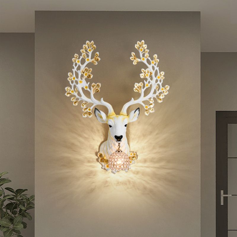 Modern Style Globe Sconce Light Fixtures Metal 1 Light Wall Mounted Lighting