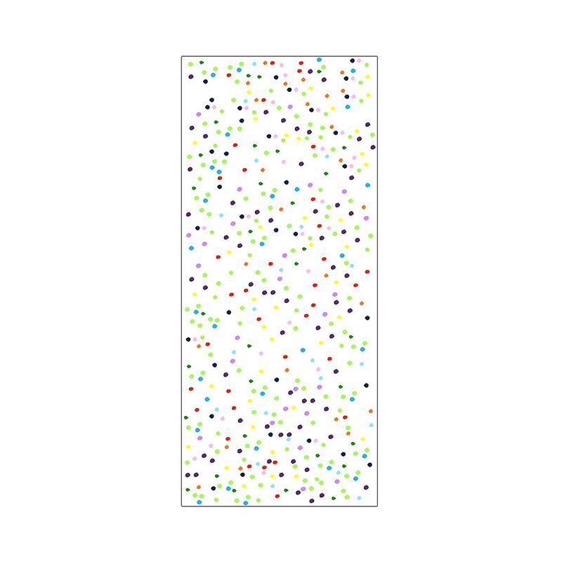 Kids Candy Spots Wallpaper Panels for Nursery 4' L x 20.5" W Self Sticking Wall Decor in Green