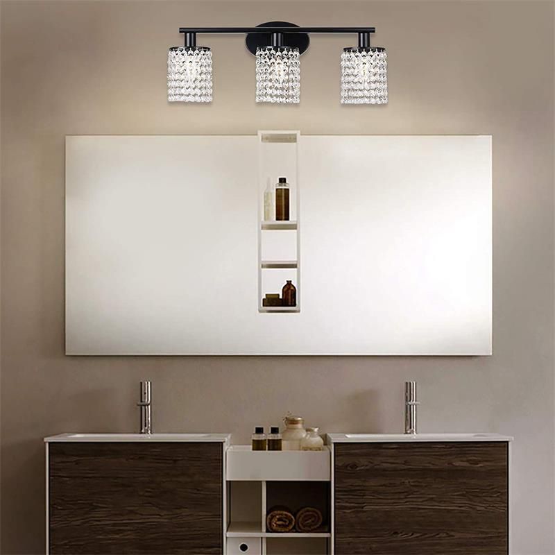 Post Modern Bathroom Vanity Lighting 2 / 3 / 4 - Light Bath Sconce in Black / Sliver