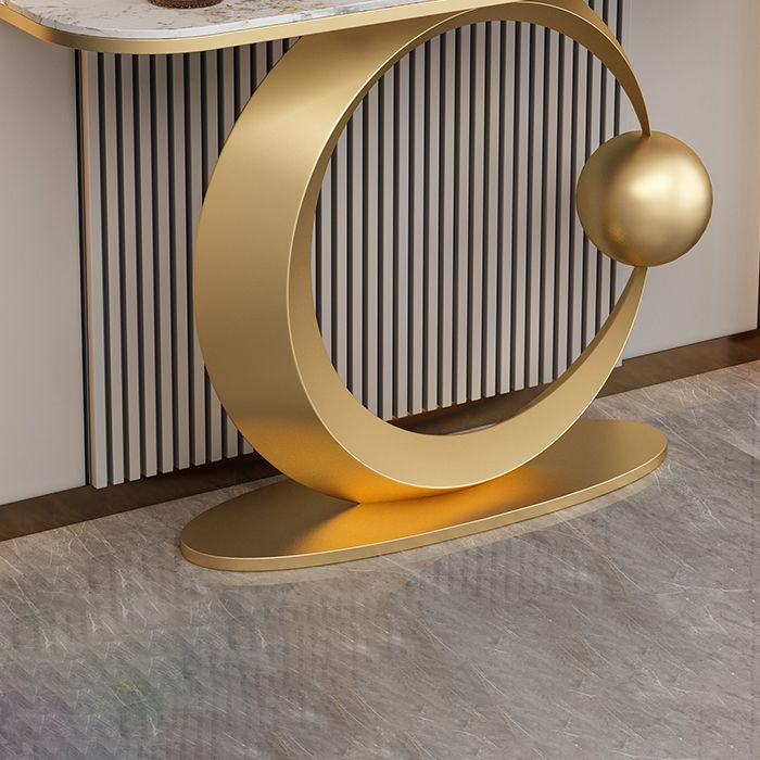 Contemporary Console Accent Table Half Moon Console Sofa Table