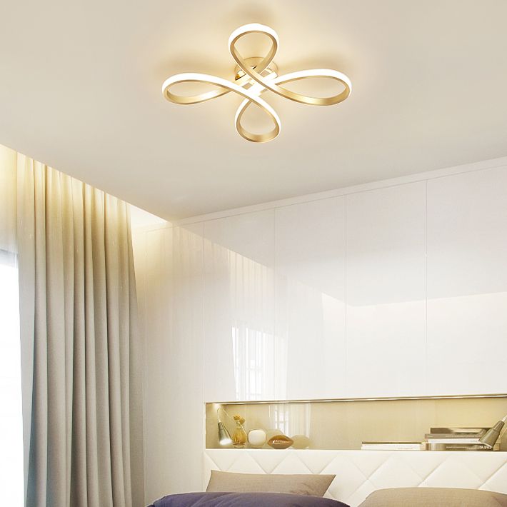 LED Flush Mounted Ceiling Lights Simplicity Ceiling Lighting Fixture for Bedroom