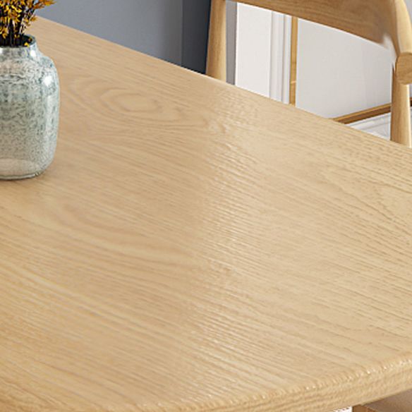 Minimalist Traditional Height Wood Dining Table Rectangle Dining Room Set For Home