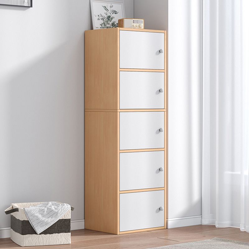 Modern Wooden Accent Cabinet Rectangle Storage Cabinet with Drawer