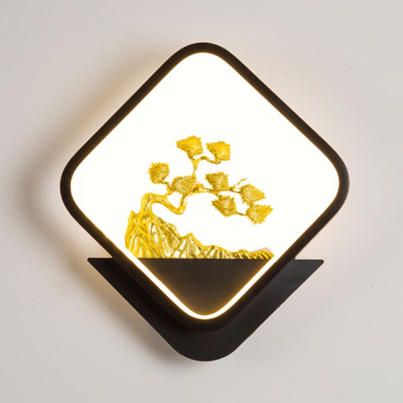 Contemporáneo Simple Metal Wall LED 1 Luz de pared de luz para sala de estar