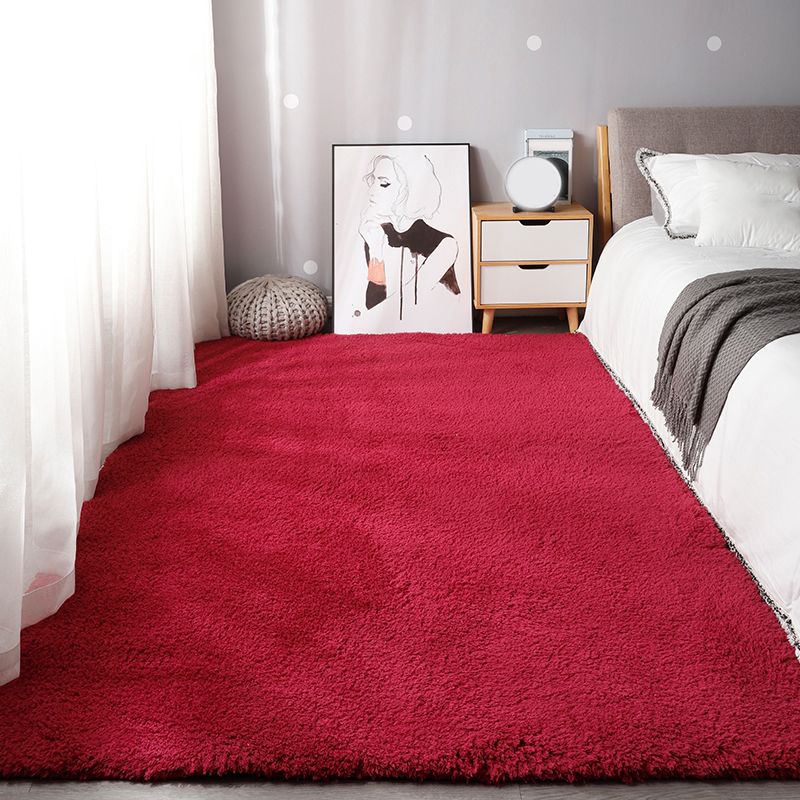 Bequemer, einfarbiger Teppich, mehrfarbiger Polypropylen-Innenteppich, rutschfeste Rückseite, pflegeleichter Teppich für Schlafzimmer