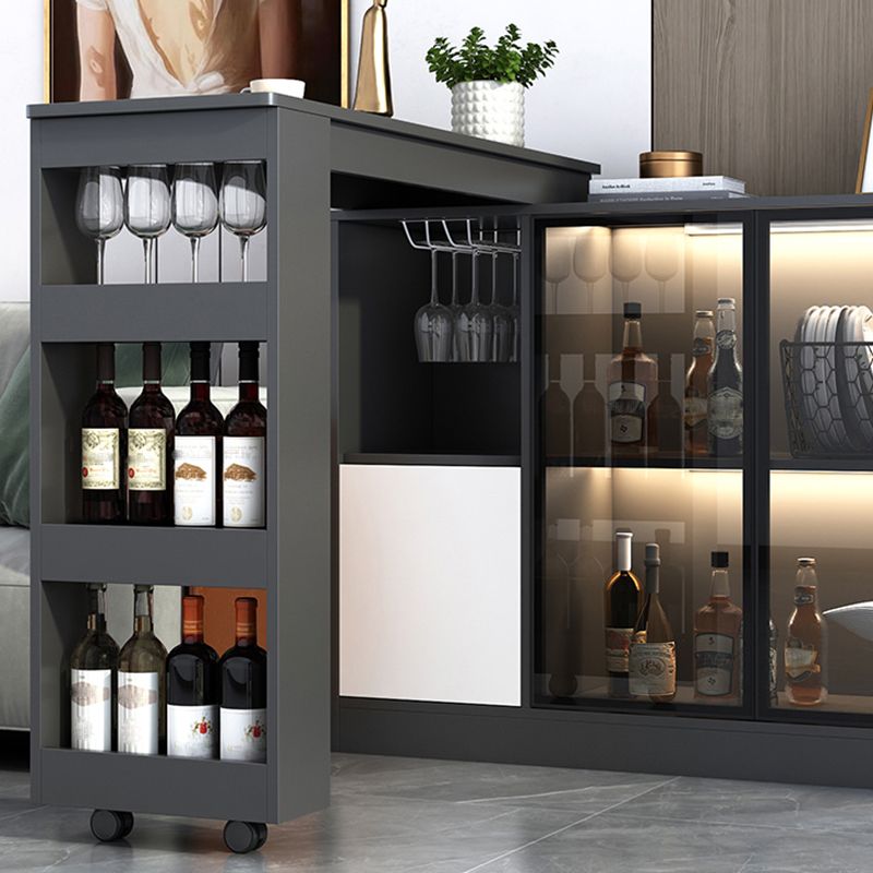 Contemporary Style Rectangle Wood Bar Height Table for Living Room