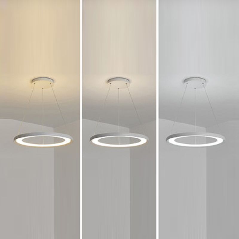 Round Hanging Light Kit Modern Style Metal Multi Lights Hanging Ceiling Lights