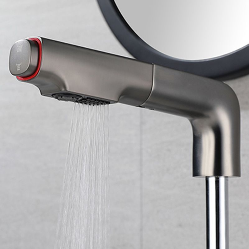 Modern Swivel Spout Sink Faucet Bathroom Low Arc Lifting Faucet