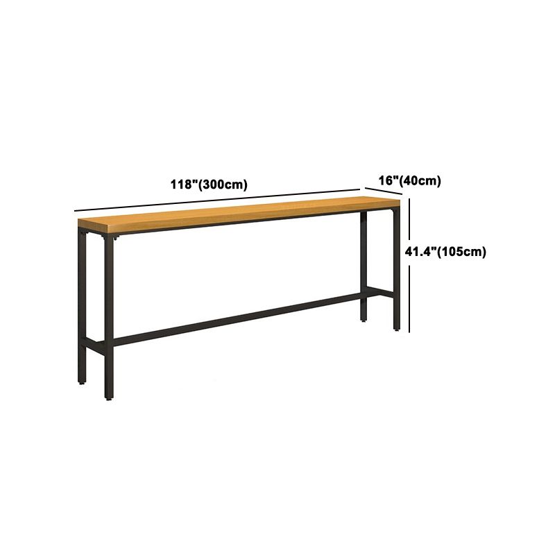 Industrial 1/6/11 Pieces Bar Table Set Rectangle Pine Wood Counter Table for Dining Room