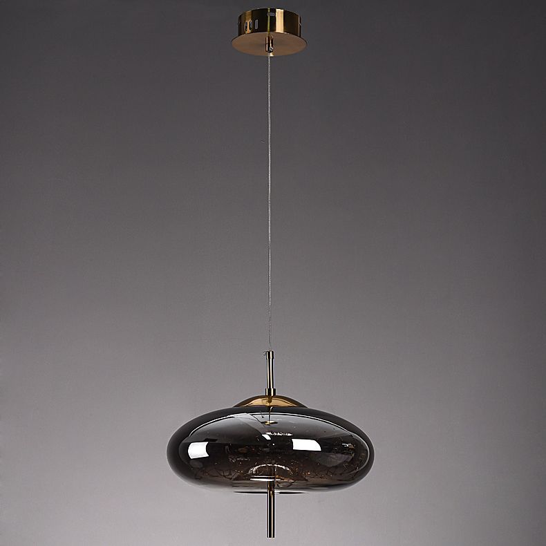 Geometric Shape Glass Hanging Light Modern Style 1 Light Hanging Light Fixtures