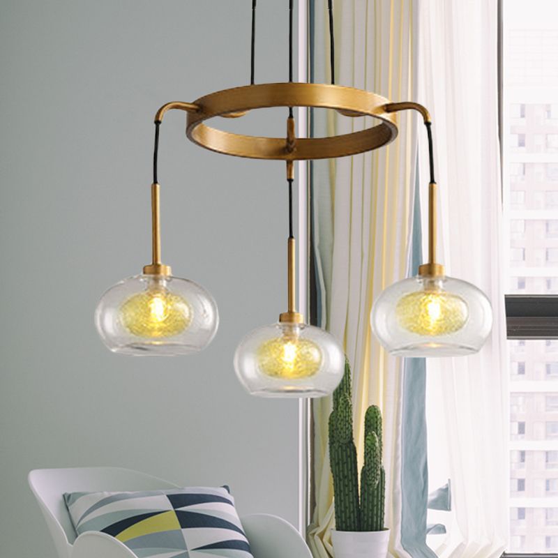 Weiß/Gold Wagenrad Kronleuchter Bauernhaus klares Glas 3/6/8 Köpfe Anhänger Deckenleuchte