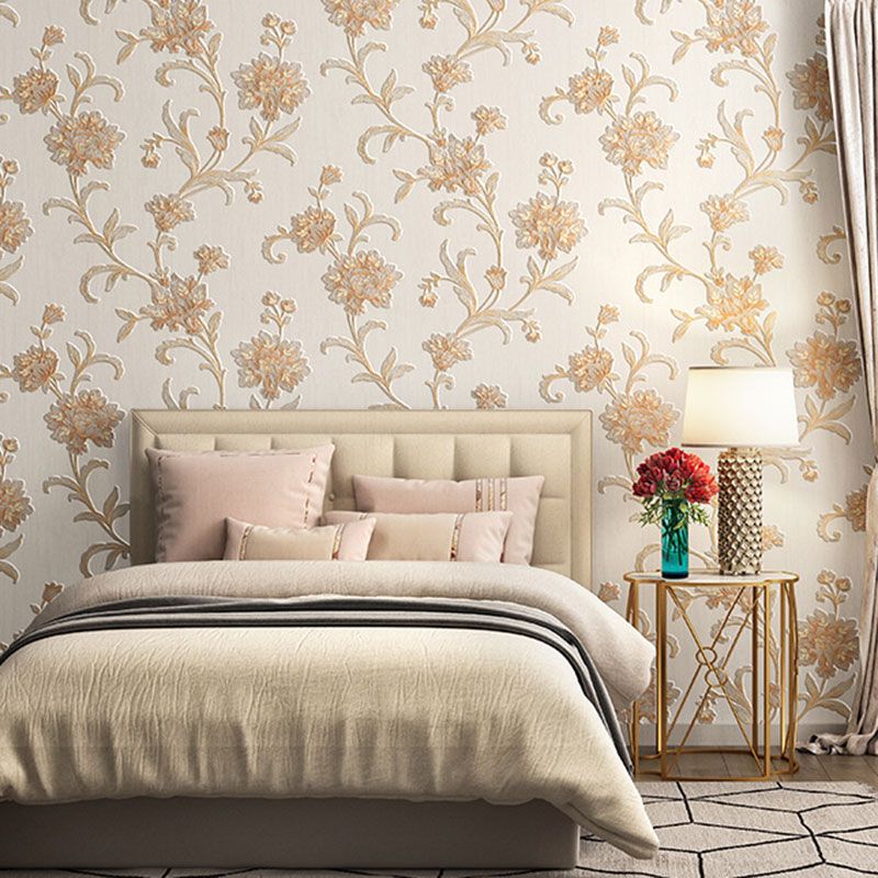 Countryside Embossed Blossoms Wall Art for Accent Wall, 57.1 sq ft. Wall Art in Pastel Color