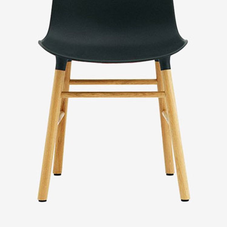 Sillas de estilo moderno, sillas sin brazos con patas de madera para cocina