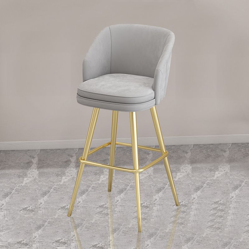 Contemporary Upholstered Counter Stool Rectangle Bar-height Bar Stool for Living Room
