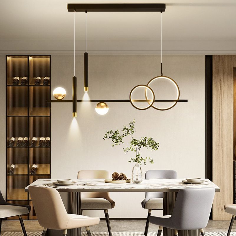 Linear Isola Lighting Acrilic Contemporary Simplicity Fishings a sospensione per il ristorante