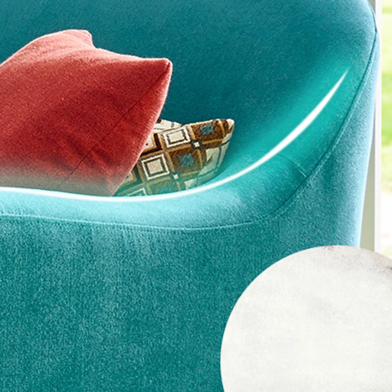 Contemporary Flared Arm Sofa Fabric Tight Back Seating for Apartment