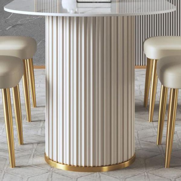 Glam 1/2/5/6/7/8 Pieces Dining Set Sintered Stone Dining Table Set