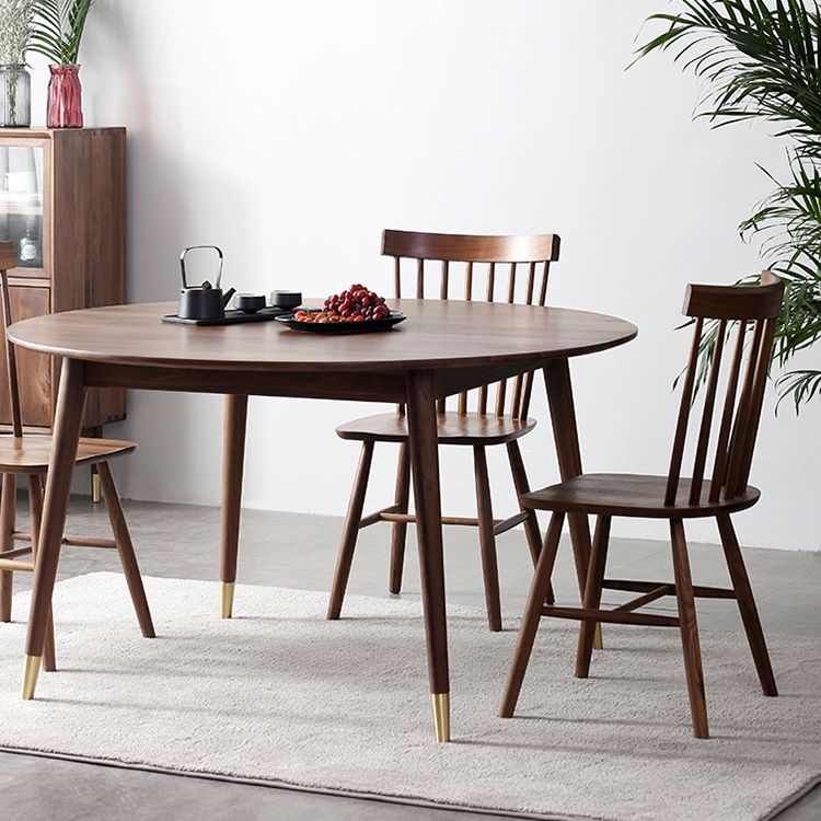 Mesa de comedor de 4 pies de 4 pies Mesa de madera sólida de estilo moderno para interiores