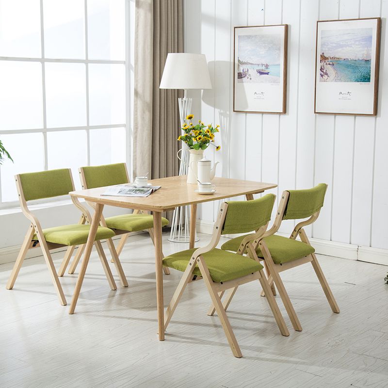 Chaise d'appoint à la maison contemporaine rembourrée, chaise de salle à manger ouverte au fini mat
