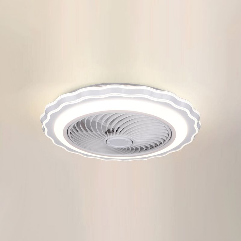 Lampada della ventola della camera da letto per bambini LED minimalista LED SEMI FLUSTO LUCE