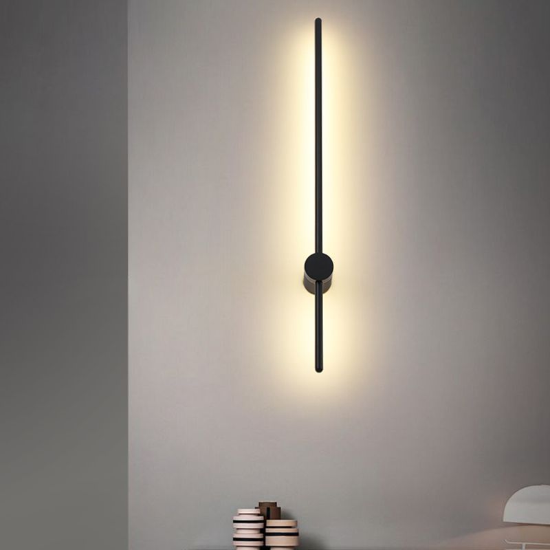 Estilo minimalista moderno Diconteo de pared lineal acrílico 1 apliques de luz