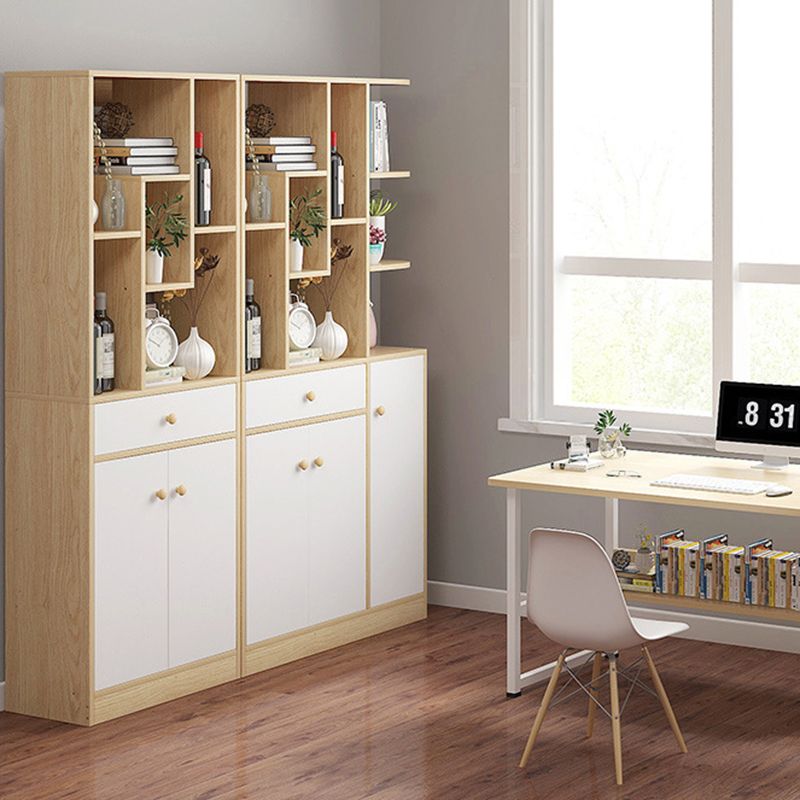 Modern Standard Shelf 11.81-inch Wide Floor Open Bookcase for Living Room