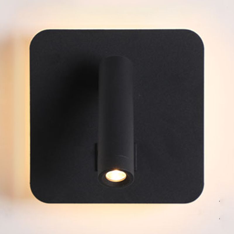 Eisenwandleuchten moderne zwei leichte Wandmontage -Leselampe für Bett