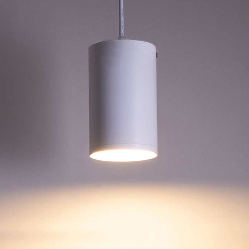 Lampada a pendente del corridoio Lampada del soffitto a LED Nordico con tonalità metallica cilindrica