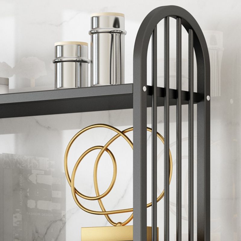 Libreria in metallo moderno in metallo libreria verticale aperta per casa