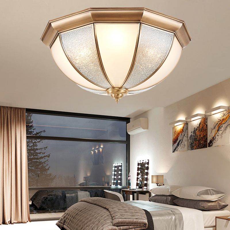 American Colonial Ceiling Light Multi Lights Close to Ceiling Lamp for Bedroom