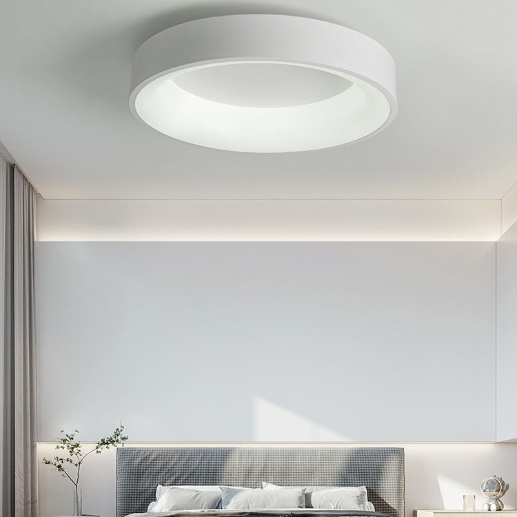 Lámpara de techo LED sencilla y moderna, lámpara de techo redonda de montaje empotrado para dormitorio