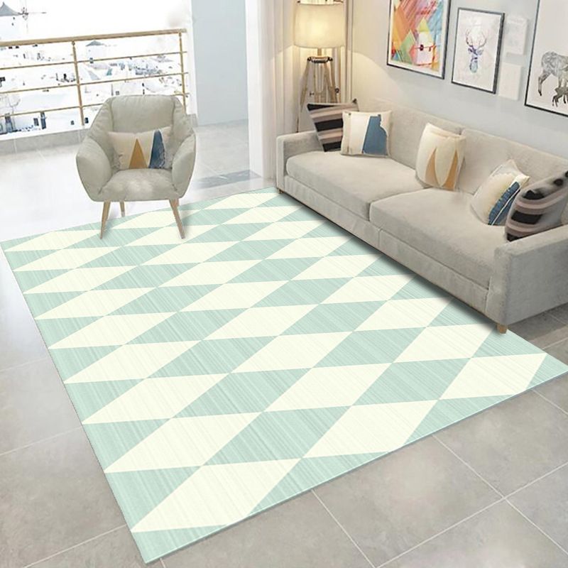 Pink Pattern Carpet Polyester Simple Carpet Stain Resistant Carpet for Drawing Room