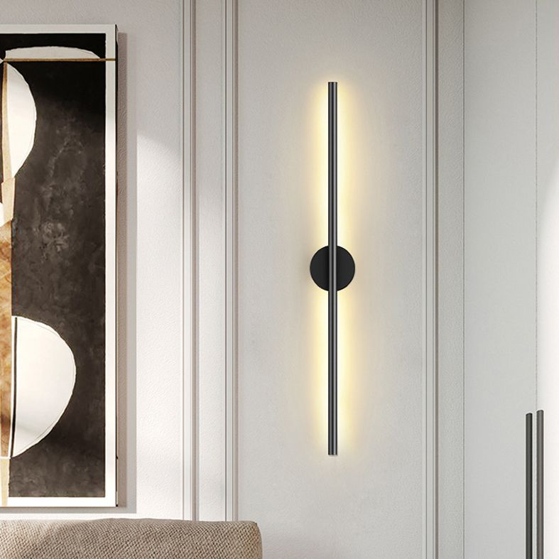 Modern Minimalist Style Linear Wall Mounted Light Fixture Acrylic Wall Light Sconces for Living Room