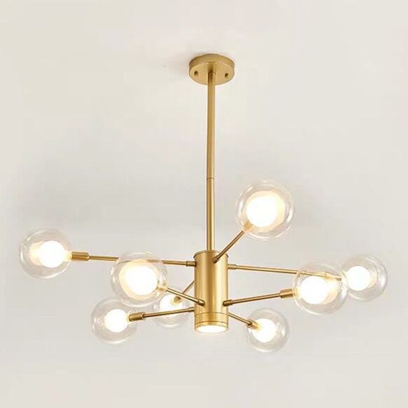 Gold Branch Chandelier Contemporary Chandeliers Glass Multi Lights Chandelier Lamp