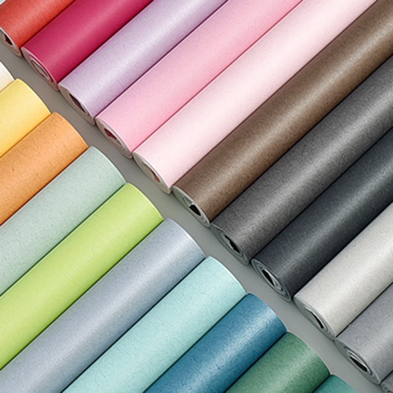 Wallpaper Roll Solid Color Patterned Multi-Colored Simplicity Style Wall Covering