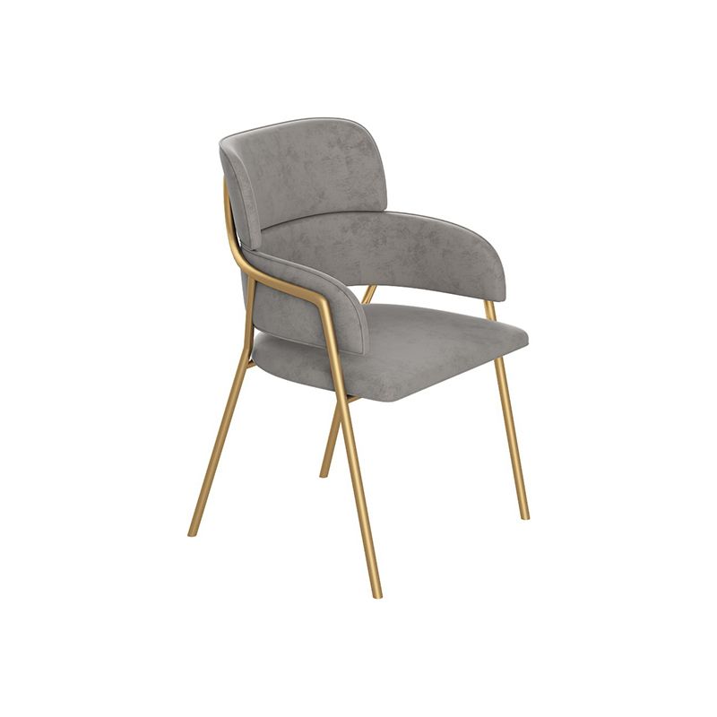 El comedor del metal del estilo nórdico preside el sillón del terciopelo para el restaurante