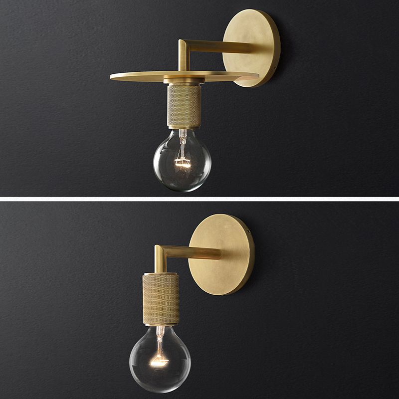 Retro Minimalist Style Cone Sconce Light Fixture  Glass Sconces for Bedroom