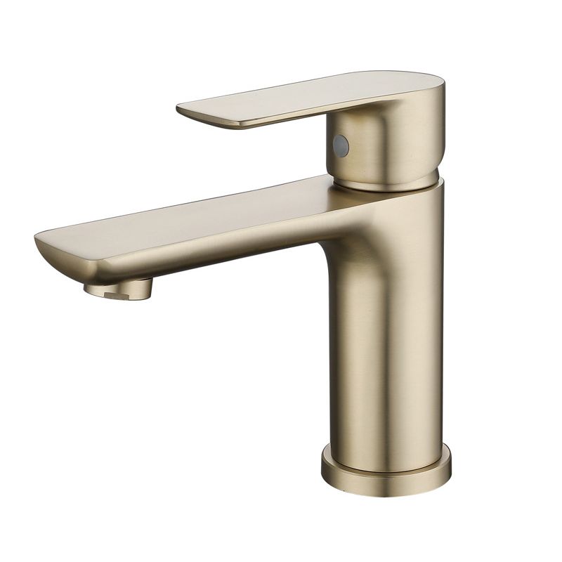 Modern Brass Basin Faucet Single Hole Bathroom Faucet Lever Handle Sink Faucet