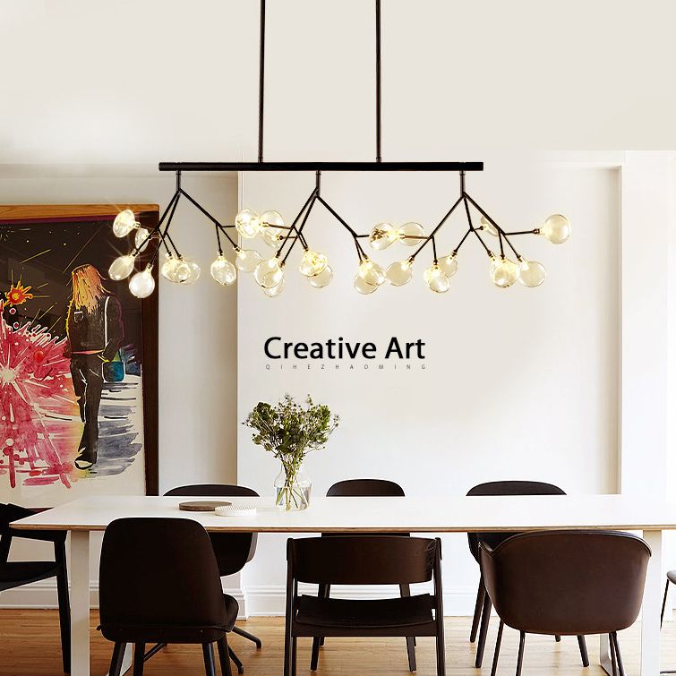 Candelera de acrílico acrílico ligero de techo de techo de aerosol moderno