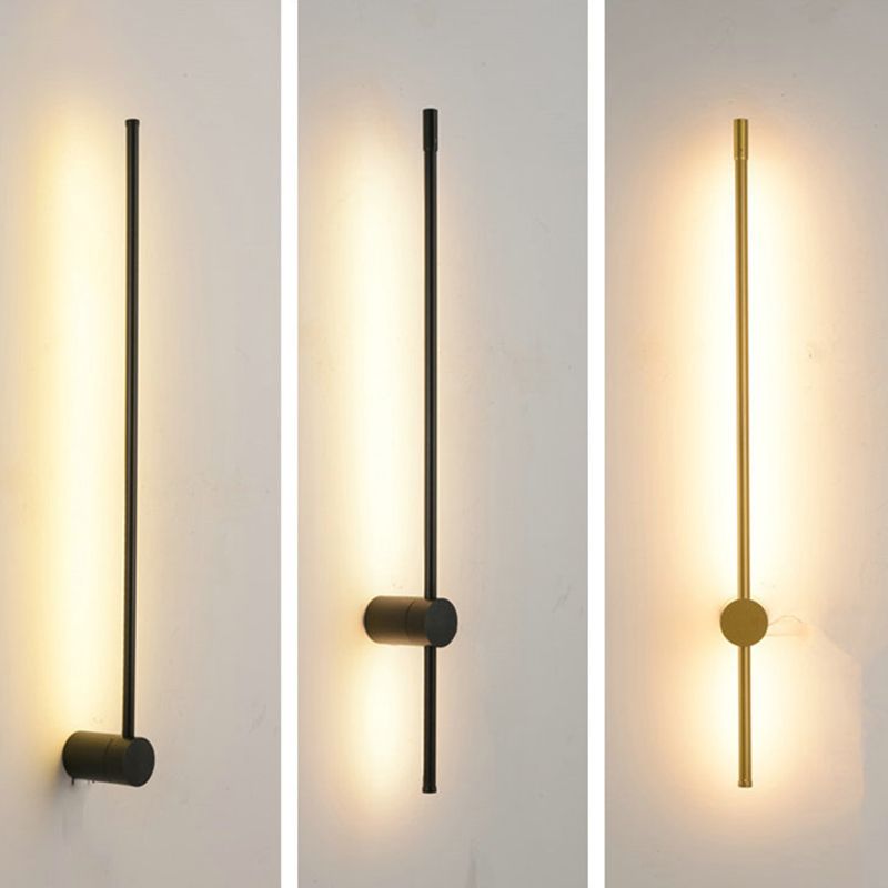 Modern Minimalist Style Linear Wall Sconce Lighting Metal Wall Mount Light for Living Room